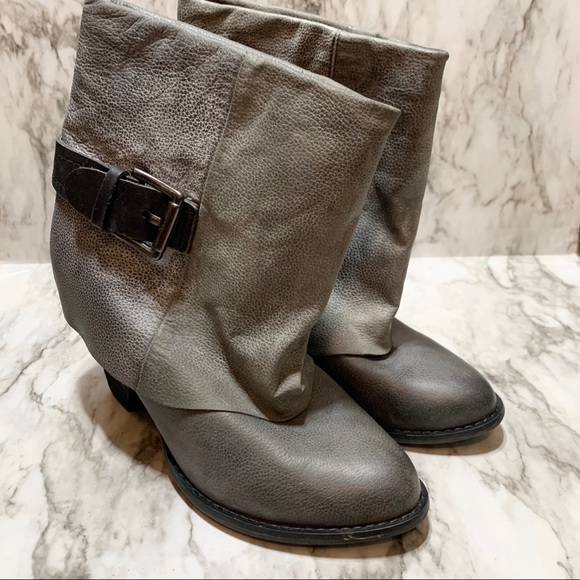 Mojo Moxy Shoes - Mojo Moxy | Grey Buckle Detail Booties